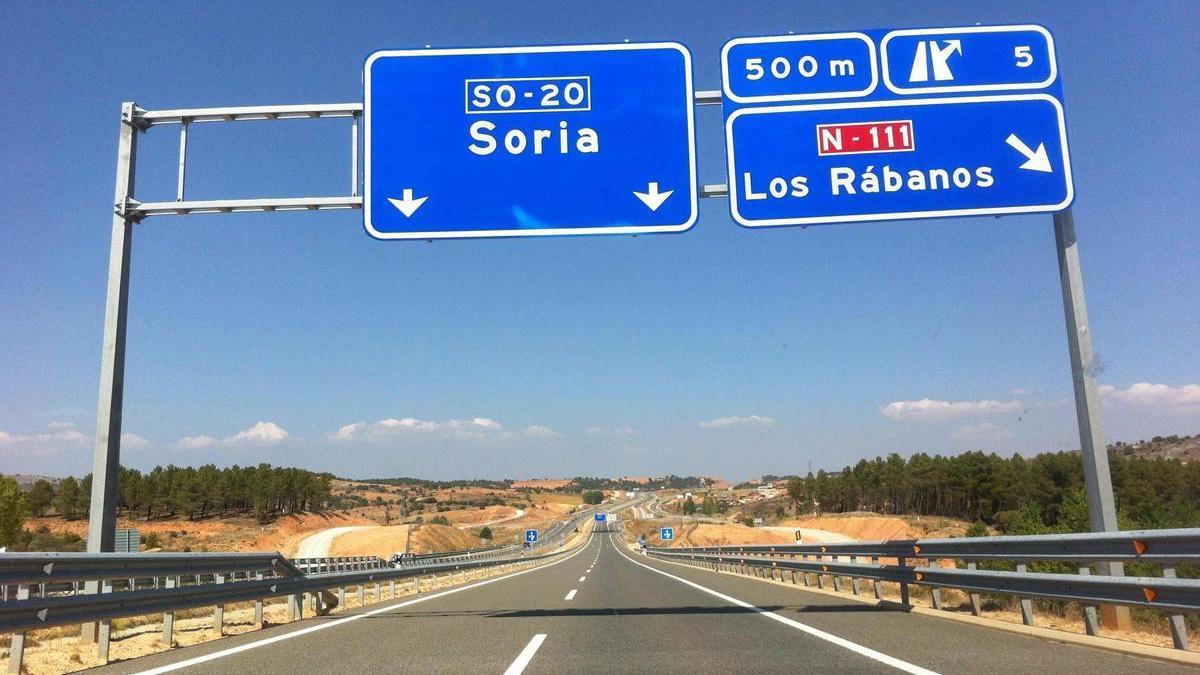 Autovía en dirección a Soria.