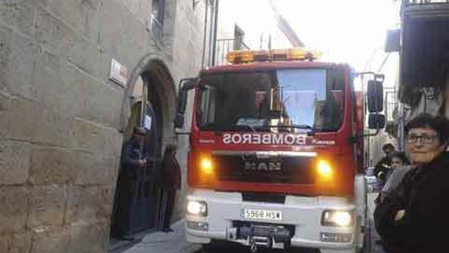 Intervención de los bomberos en Fermoselle.