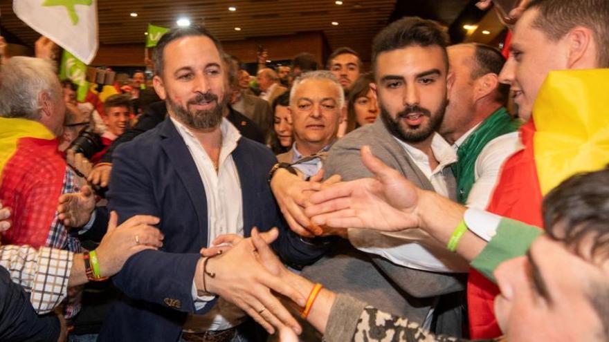 Abascal, en el mitin celebrado en Granada.