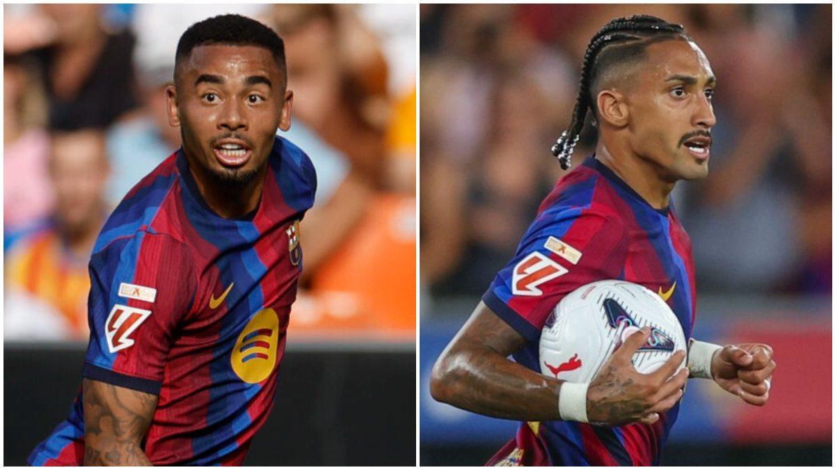 Gabriel Jesus y Raphinha, la 'dupla' brasileña del Barcelona