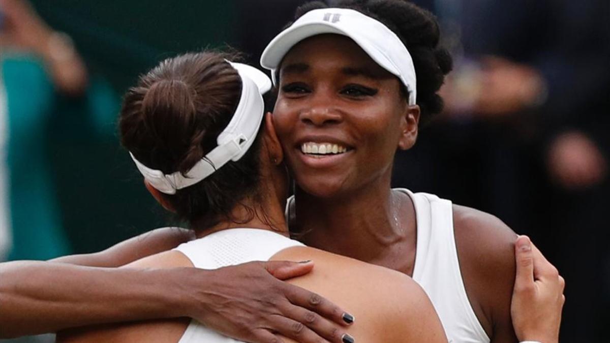 Venus Williams elogió el buen juego de Garbiñe Muguruza