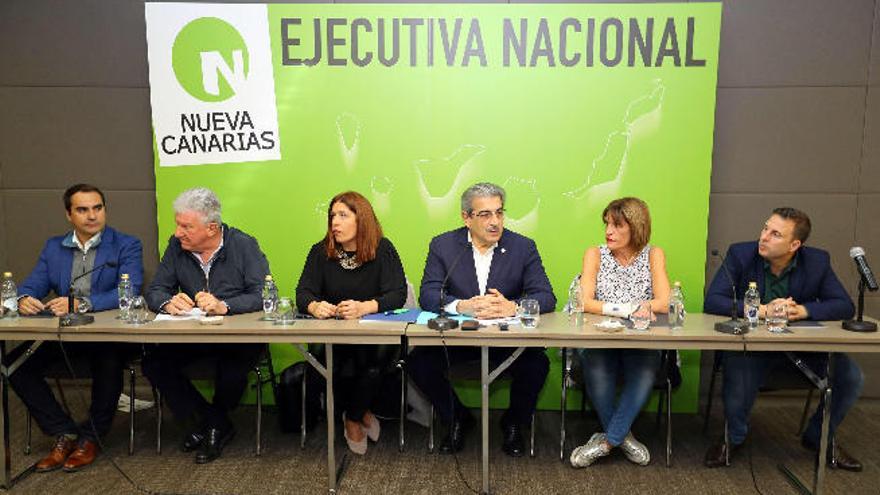 Un momento de la reunión de la Ejecutiva Nacional de Nueva Canarias.