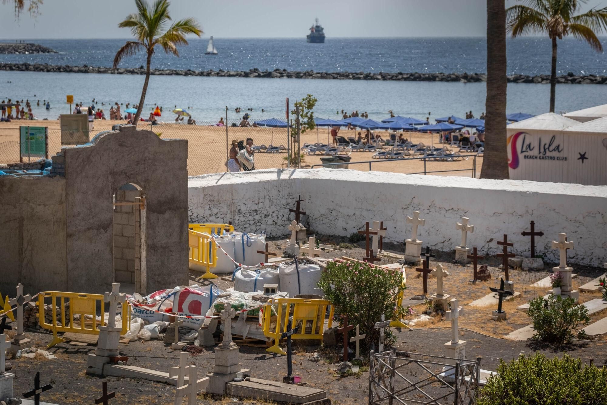 Obras en el cementerio de San Andrés, en Santa Cruz de Tenerife
