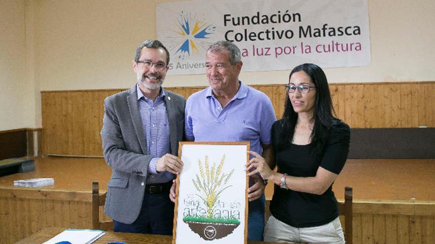 Marcial Morales, Juan José Cazorla y Nereida Brito, ayer.