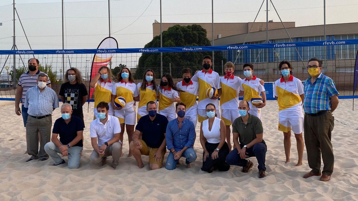 Presentación del Campeonato de España de vóley playa en Lorca