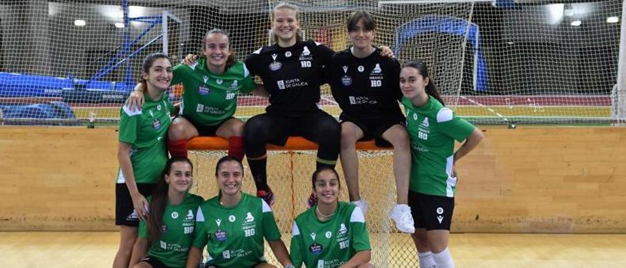 Las jugadoras del Liceo, al inicio de esta temporada. | // VÍCTOR ECHAVE