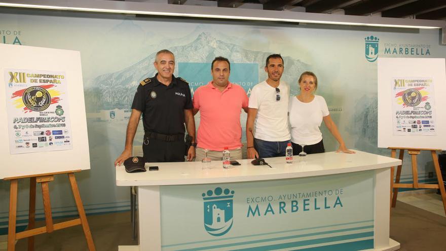 Presentación del XII Campeonato de España Padelfirecops, Marbella.