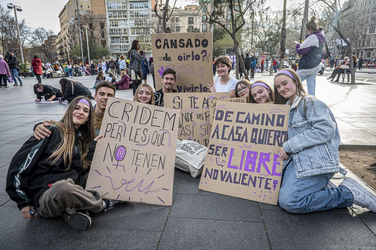 Manifestación del 8M en Barcelona