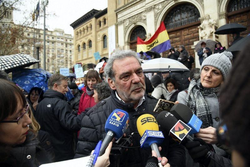 Manifestación contra el ICA en Zaragoza