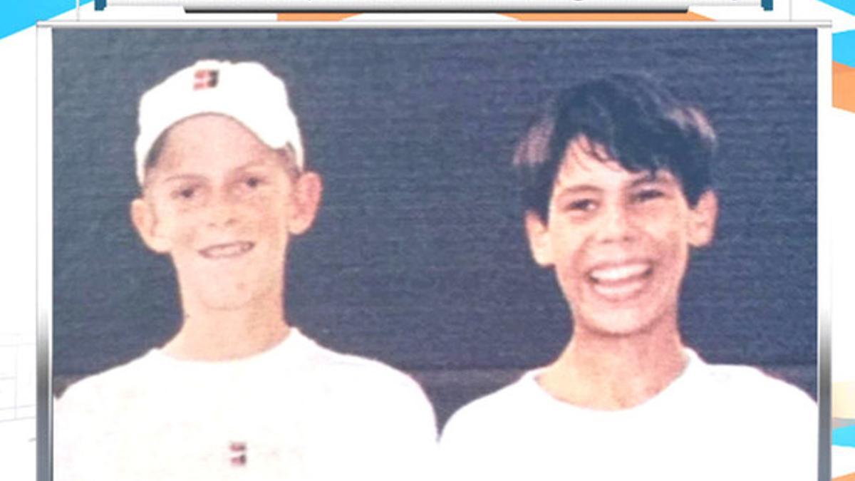 Anderson y Nadal, rivales desde niños