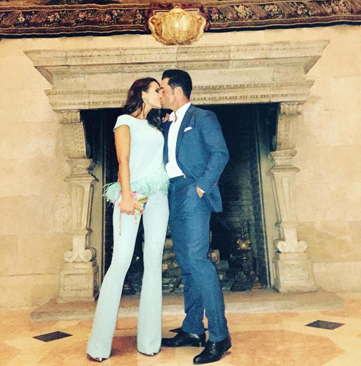 Paula Echevarría y David Bustamante, beso en público