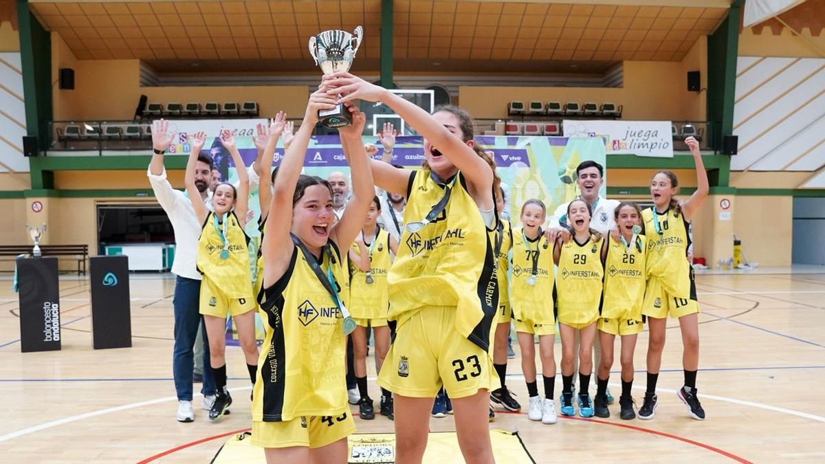 Colegio Virgen del Carmen mini de baloncesto.