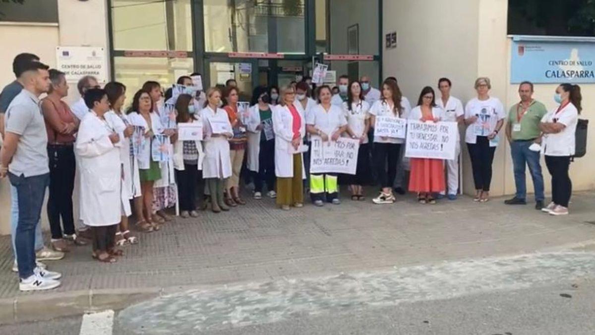 Protesta contra las agresiones a profesionales sanitarios