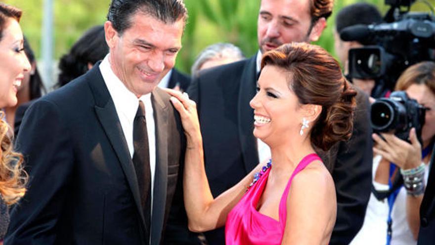 Eva Longoria y Antonio Banderas, en la gala de 2011.