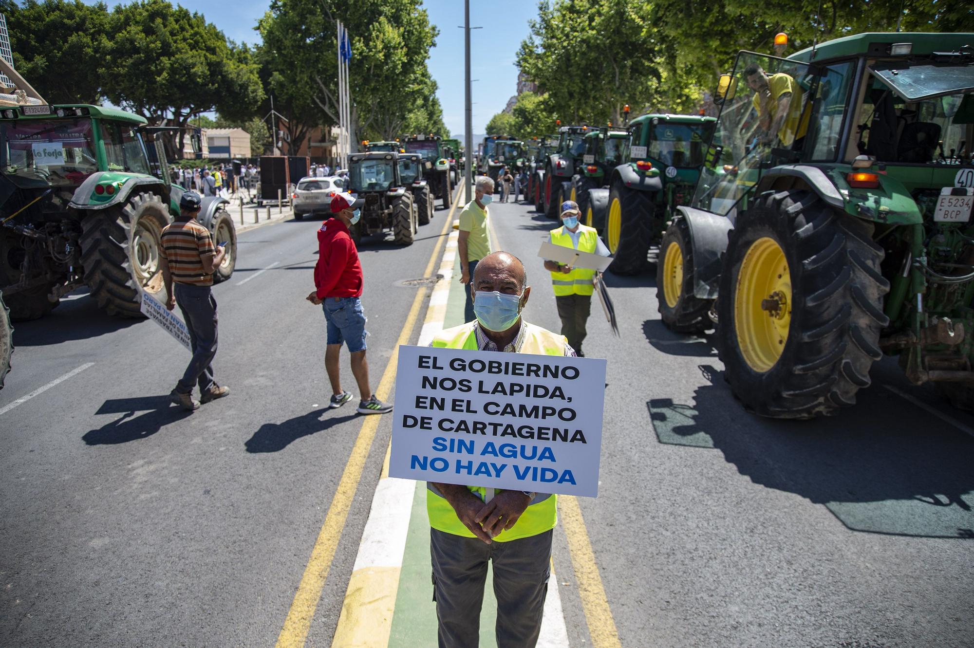 Protesta en defensa del Trasvase en Cartagena