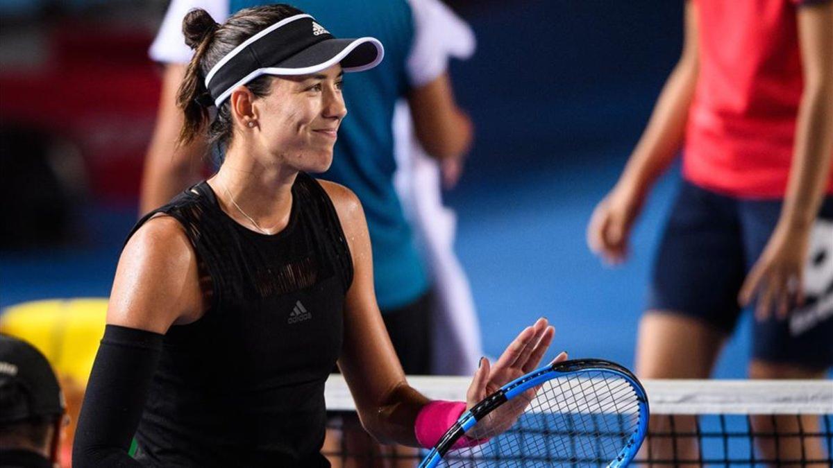 Muguruza, satisfecha tras su victoria