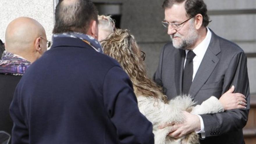 Rajoy da el último adiós a su hermano Luis en Pontevedra