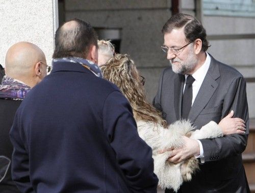 RAJOY LLEGA AL TANATORIO DE SAN MAURO DONDE SE ENCUENTRA LA CAPILLA ARDIENTE DE SU HERMANO LUIS