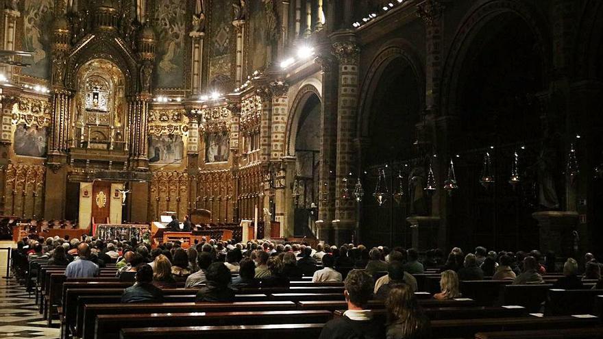 La basílica de Montserrat, a l&#039;inici del desconfinament.