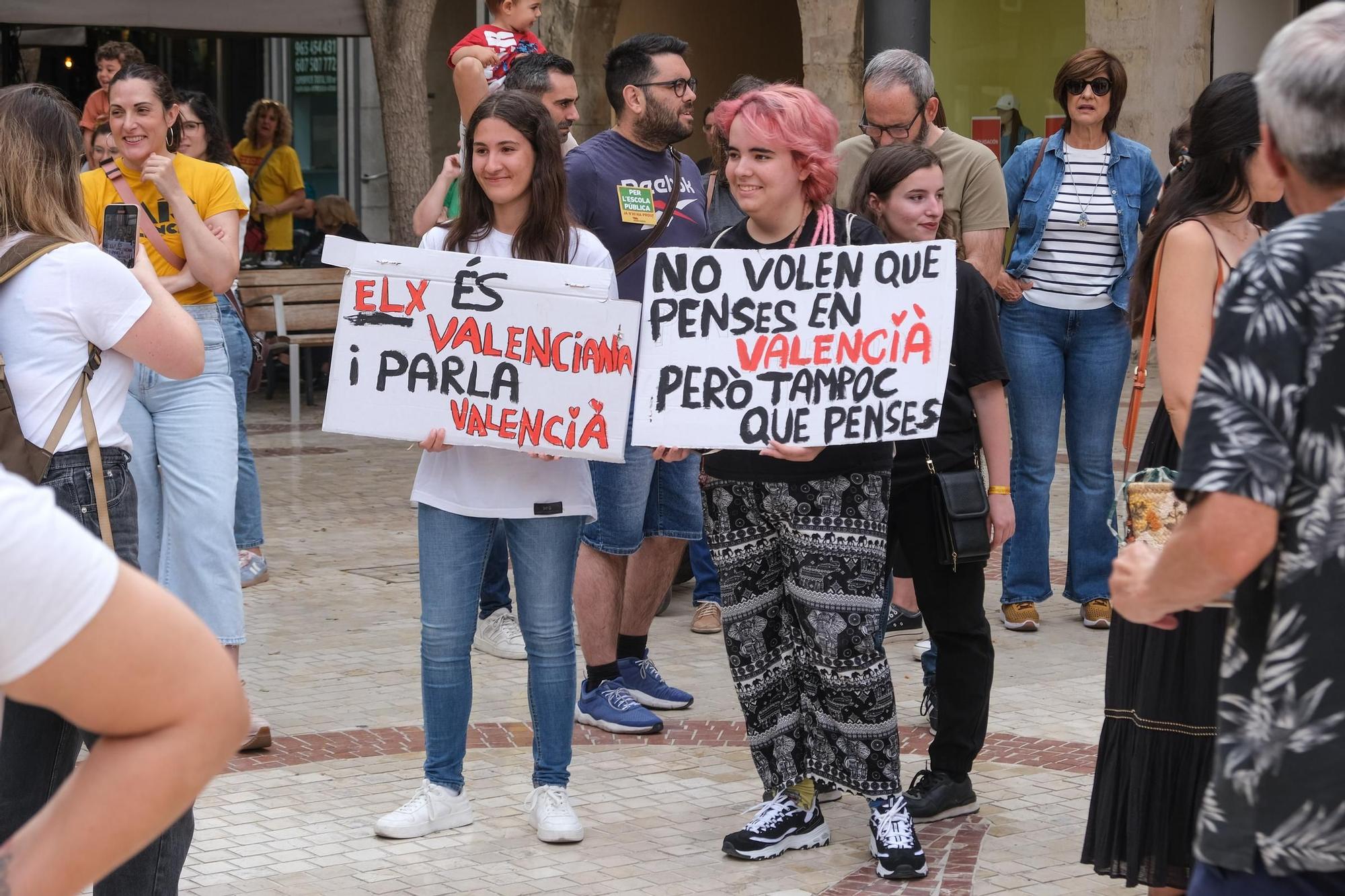 La huelga de educación en Elche