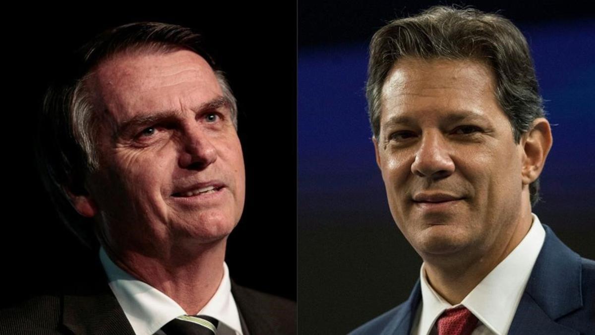 Los dos candidatos a la presidencia de Brasil