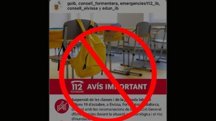 El Govern desmiente un bulo y aclara que la jornada laboral en Mallorca no se suspende por el temporal