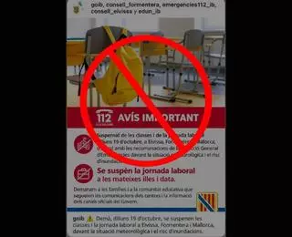 El Govern desmiente un bulo y aclara que la jornada laboral en Mallorca no se suspende por el temporal