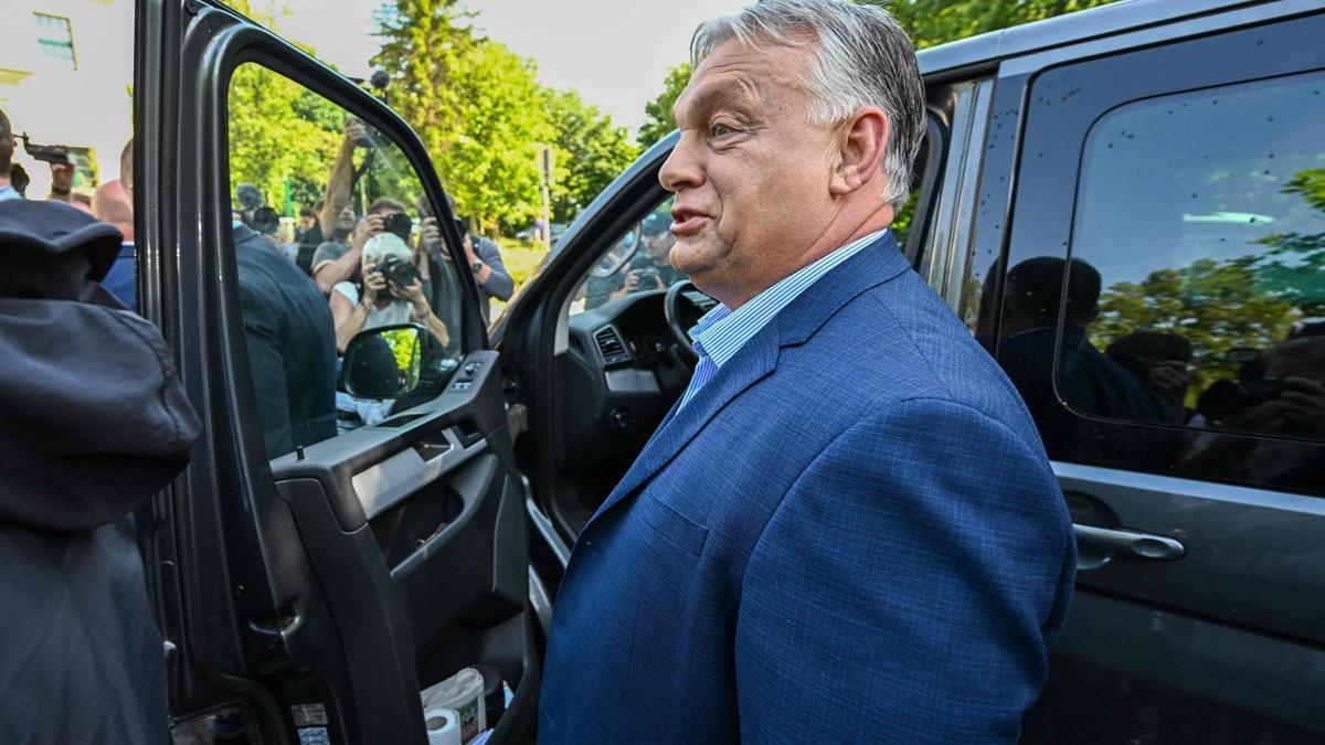 El primer ministro húngaro, Viktor Orbán, este domingo.