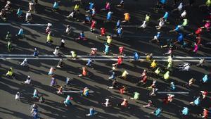 Participantes en un maratón.