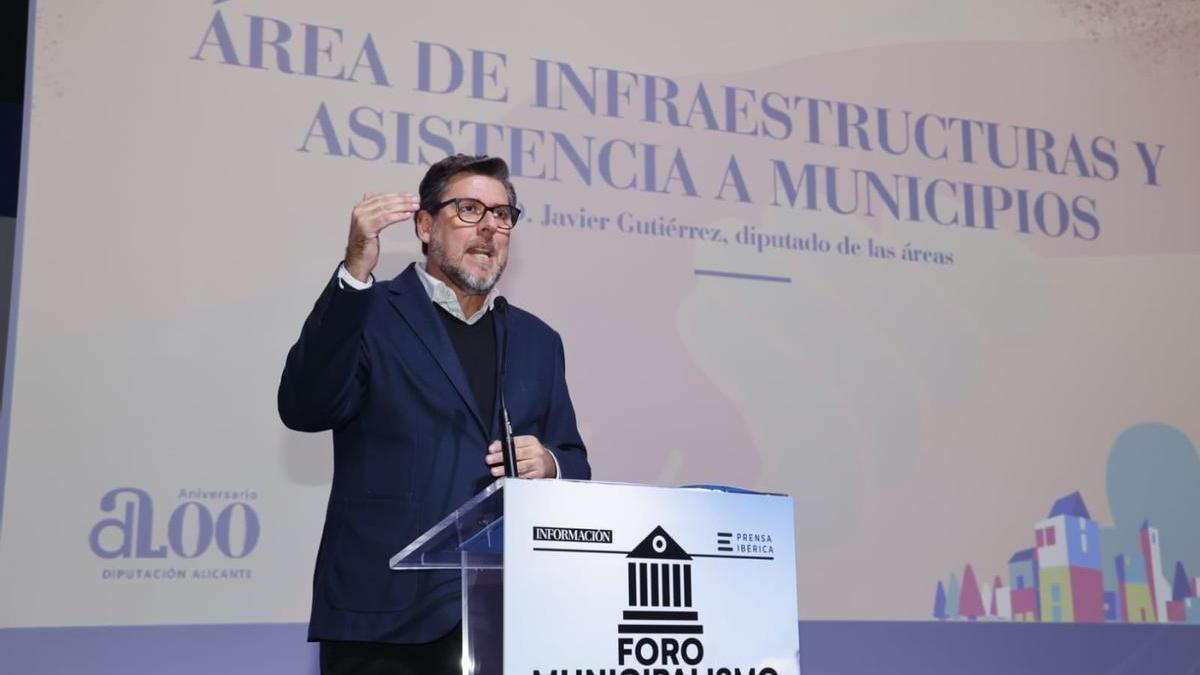 Javier Gutiérrez, durante su intervención