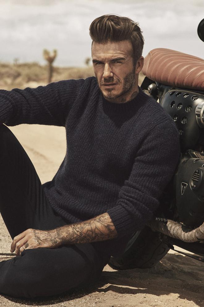 David Beckham con piezas casual de la colección de H&M