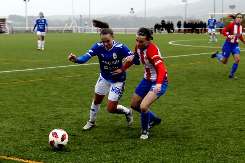 El derbi femenino entre el Sporting y el Oviedo