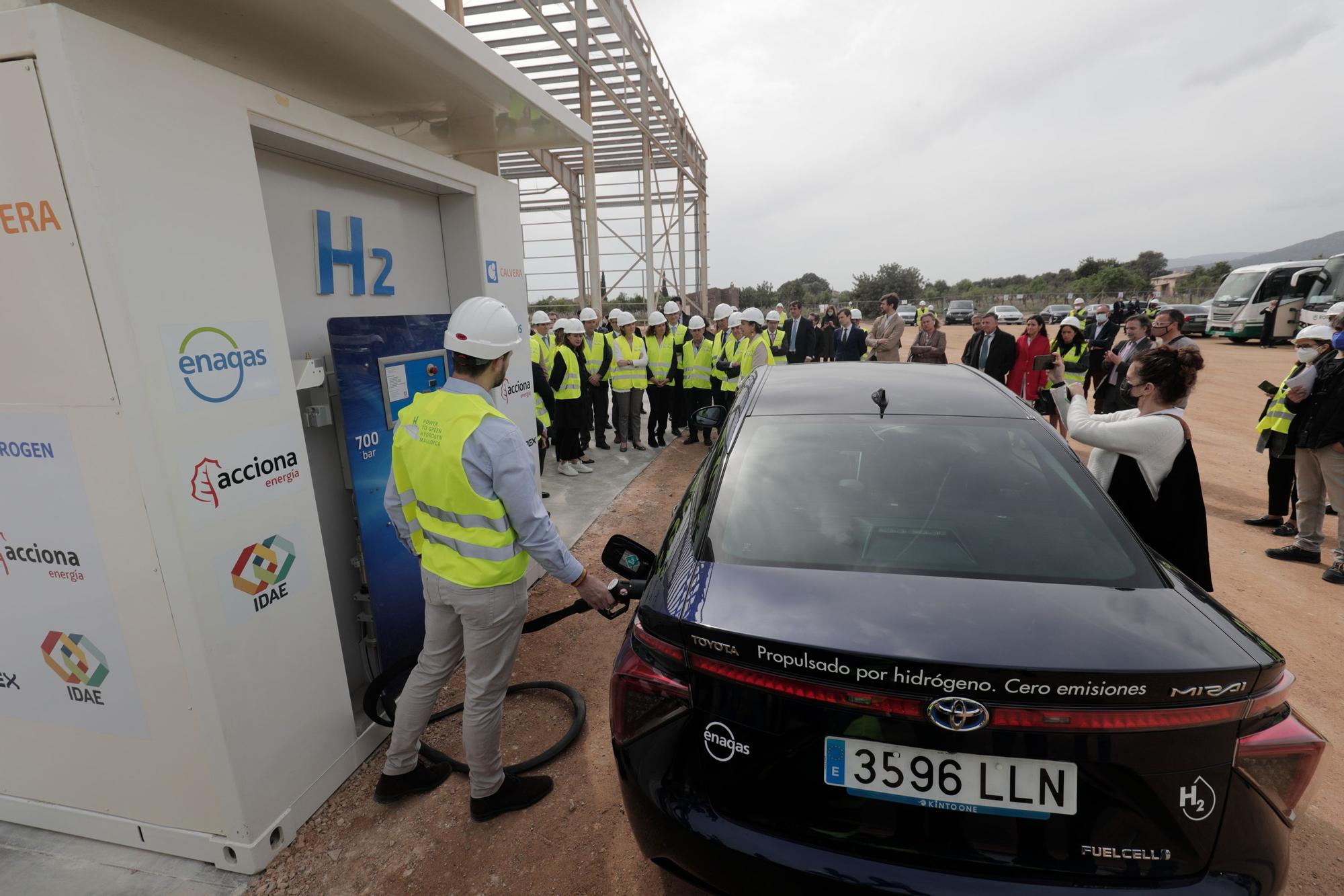 Acto de inauguración de la planta de hidrógeno renovable de Lloseta