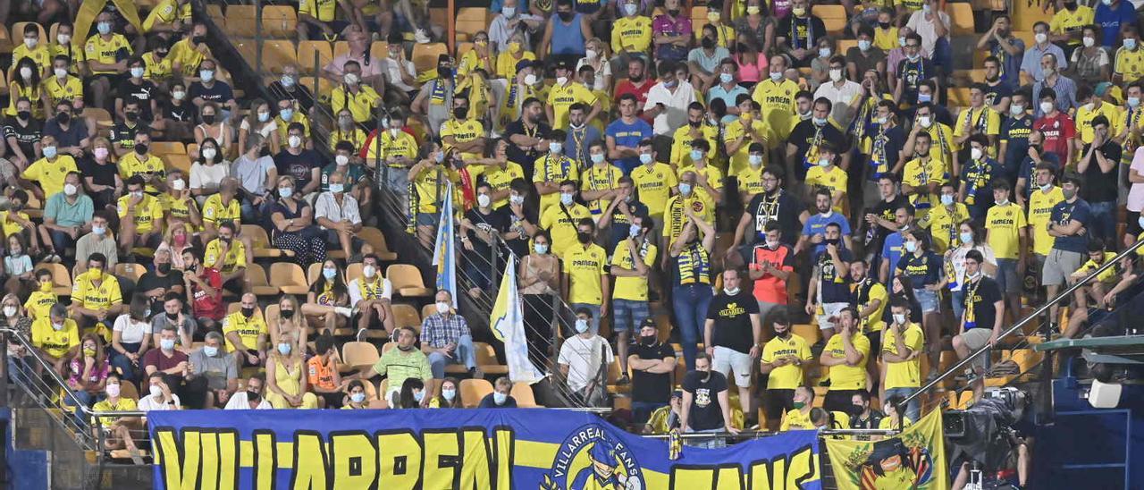 Imagen del Estadio de la Cerámica, en un partido de esta temporada.