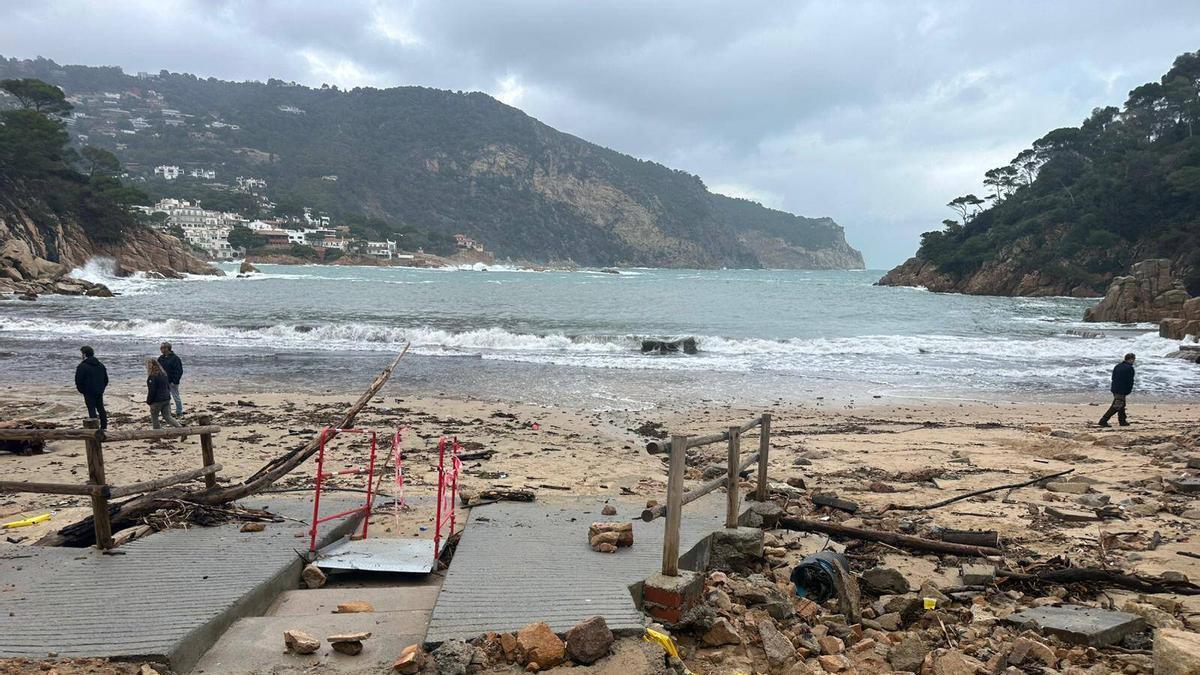 Les fotografies de l'endemà de la llevantada Harry a les comarques gironines
