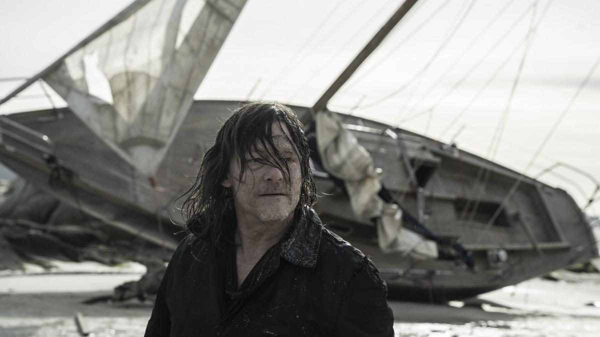 El actor Norman Reedus en una imagen de la serie 'The Walking Dead. Daryl Nixon', dodada en Cartagena
