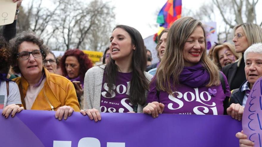 Imatge de la manifestació del 8-M a Madrid