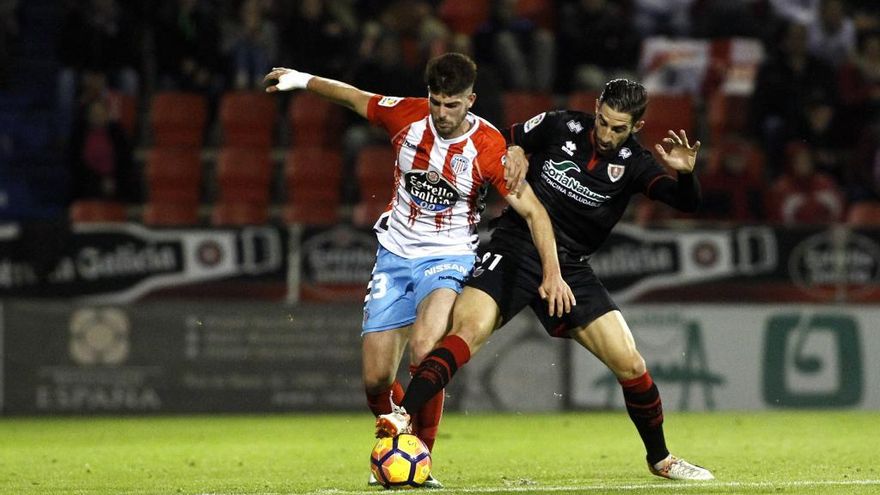 Jordi Calavera, durante un partido con el Lugo.