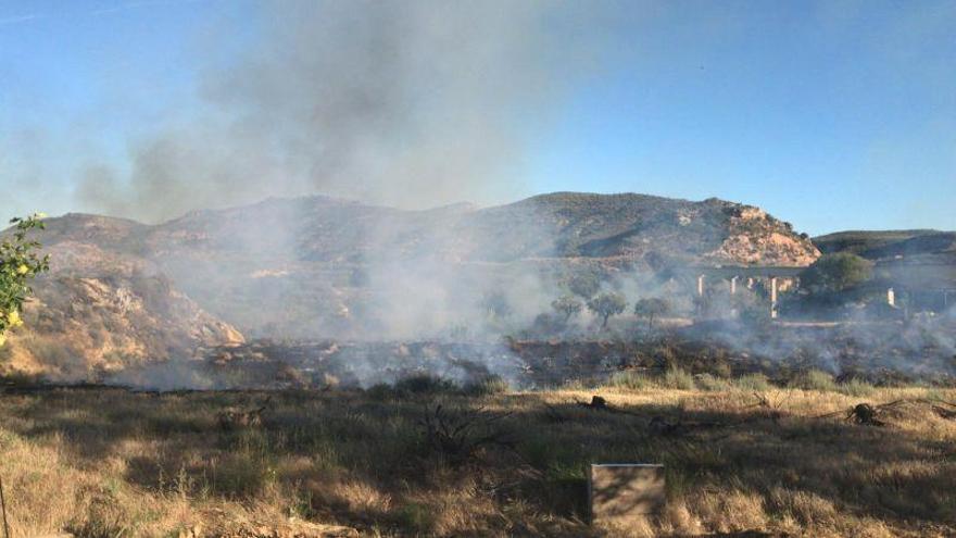 Un incendio quema tres hectáreas de monte en Caspe