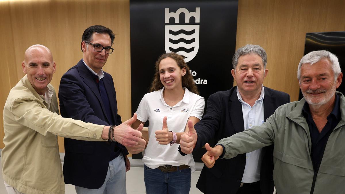 Presentación del campeonato mundial de natación sincronizada.