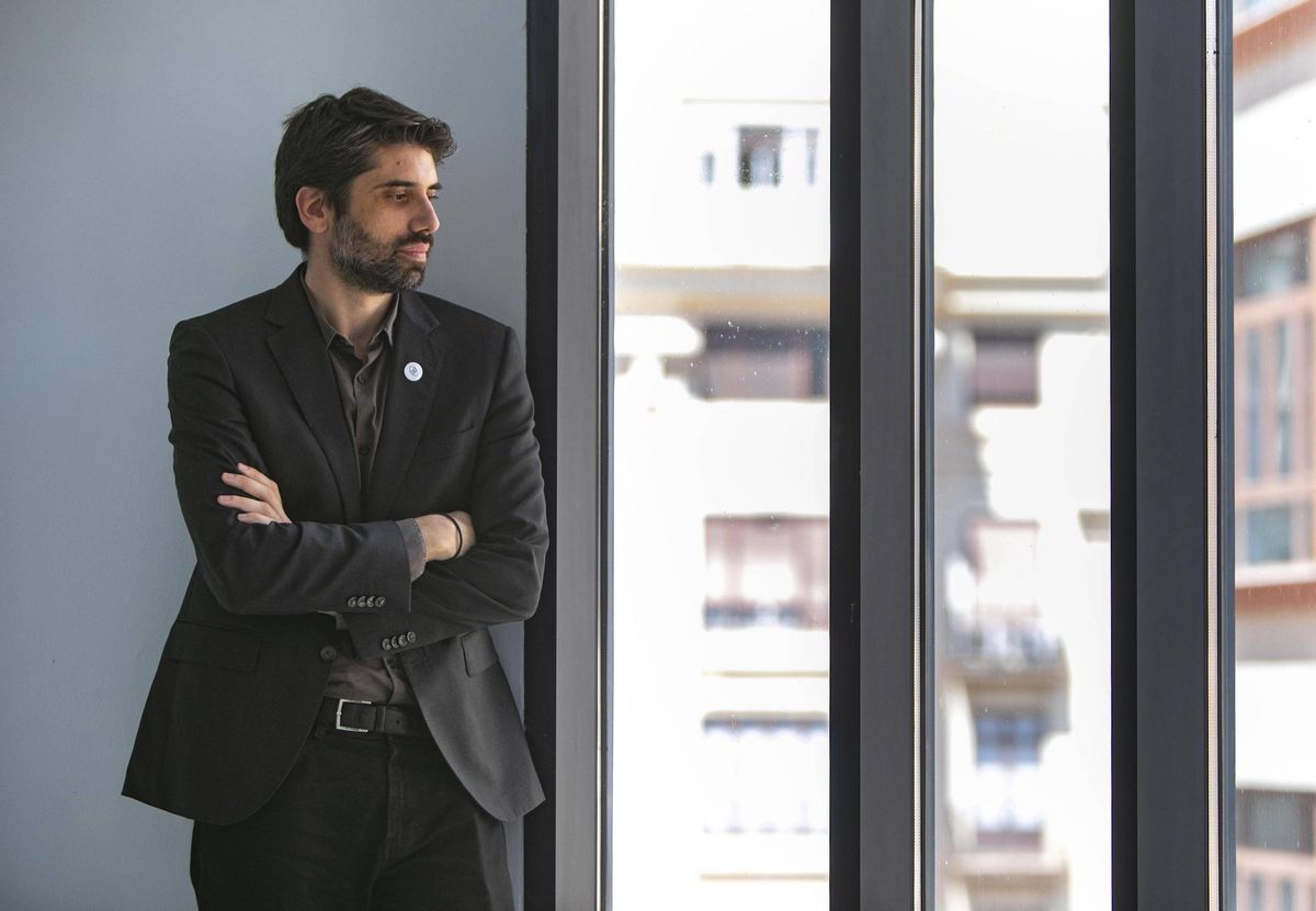 Carlos Madrid en la Filmoteca de València, el jueves.