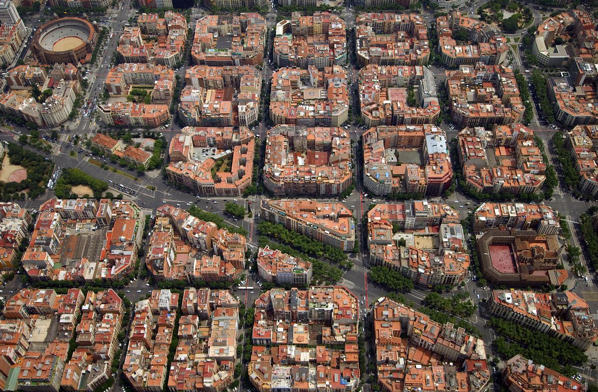 4 6 2009 BARCELONA VISTA AEREA DEL EIXAMPLE FOTO XAVIER JUBIERRE