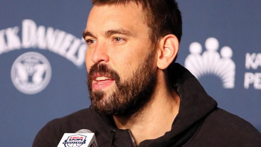 Marc Gasol comparece ante los medios tras el atentado.