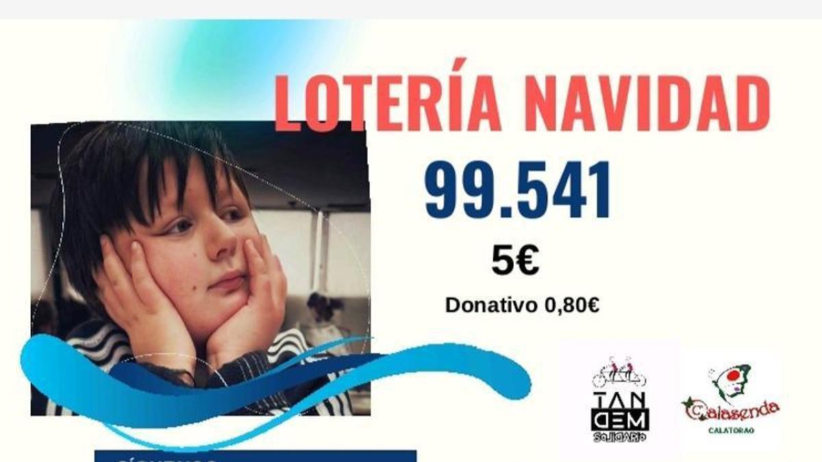 La asociación vende participaciones para Navidad.