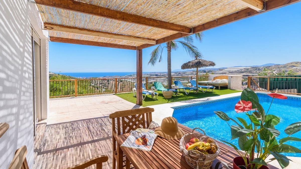 Una casa rural en la provincia de Málaga, en una imagen cedida por la plataforma Ruralidays.com.