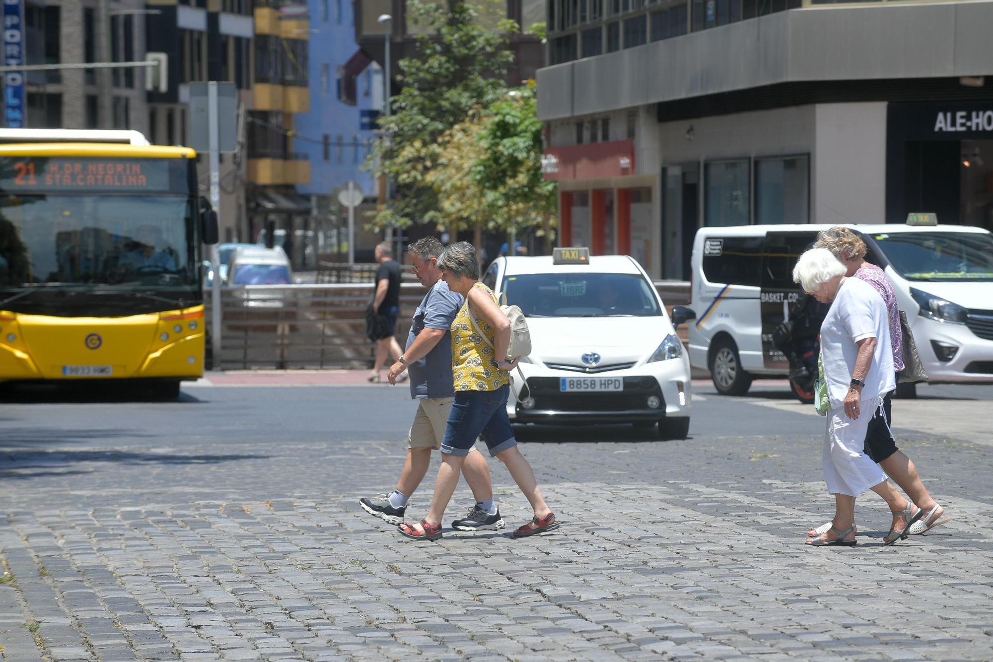 Turistas en Las Palmas de Gran Canaria