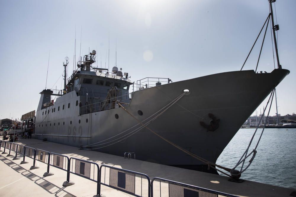 La patrullera 'Alborán' atraca en La Marina de València