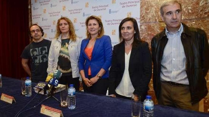 Sergio Tomás, María Hortensia, Mojón, Carmen Blanco y Salgado.