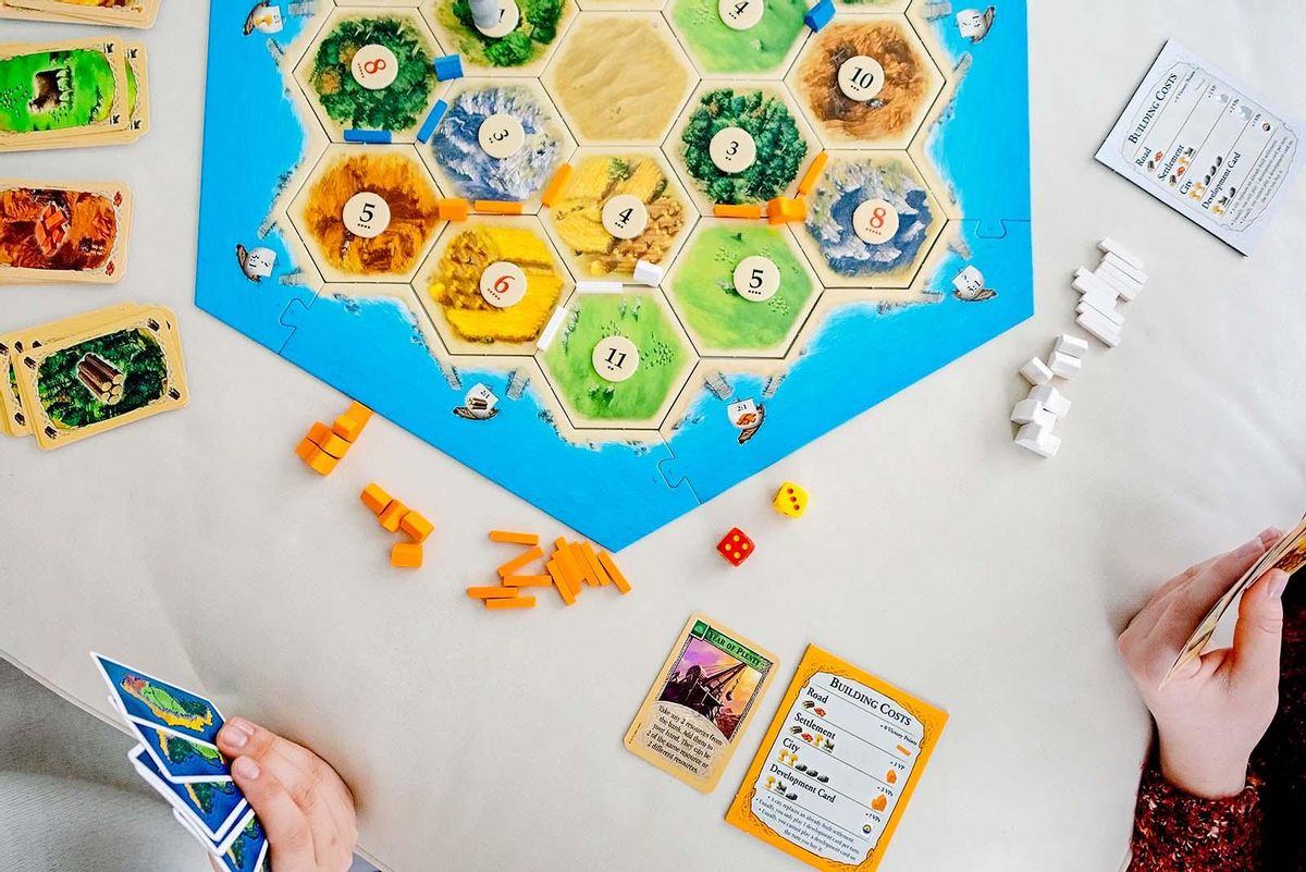 Una imagen del juego de Catan.