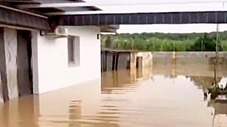 Inundación de una vivienda en Aljaraque (Huelva). / Andalucía Directo